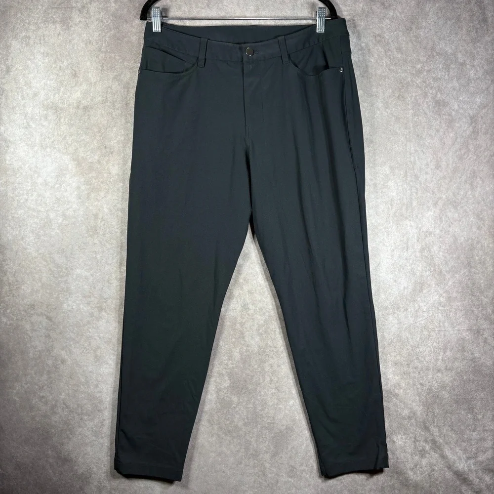 Lululemon Pants Mens 33 Black ABC Slim Fit Warpstreme Obsidian Casual Golf Chino